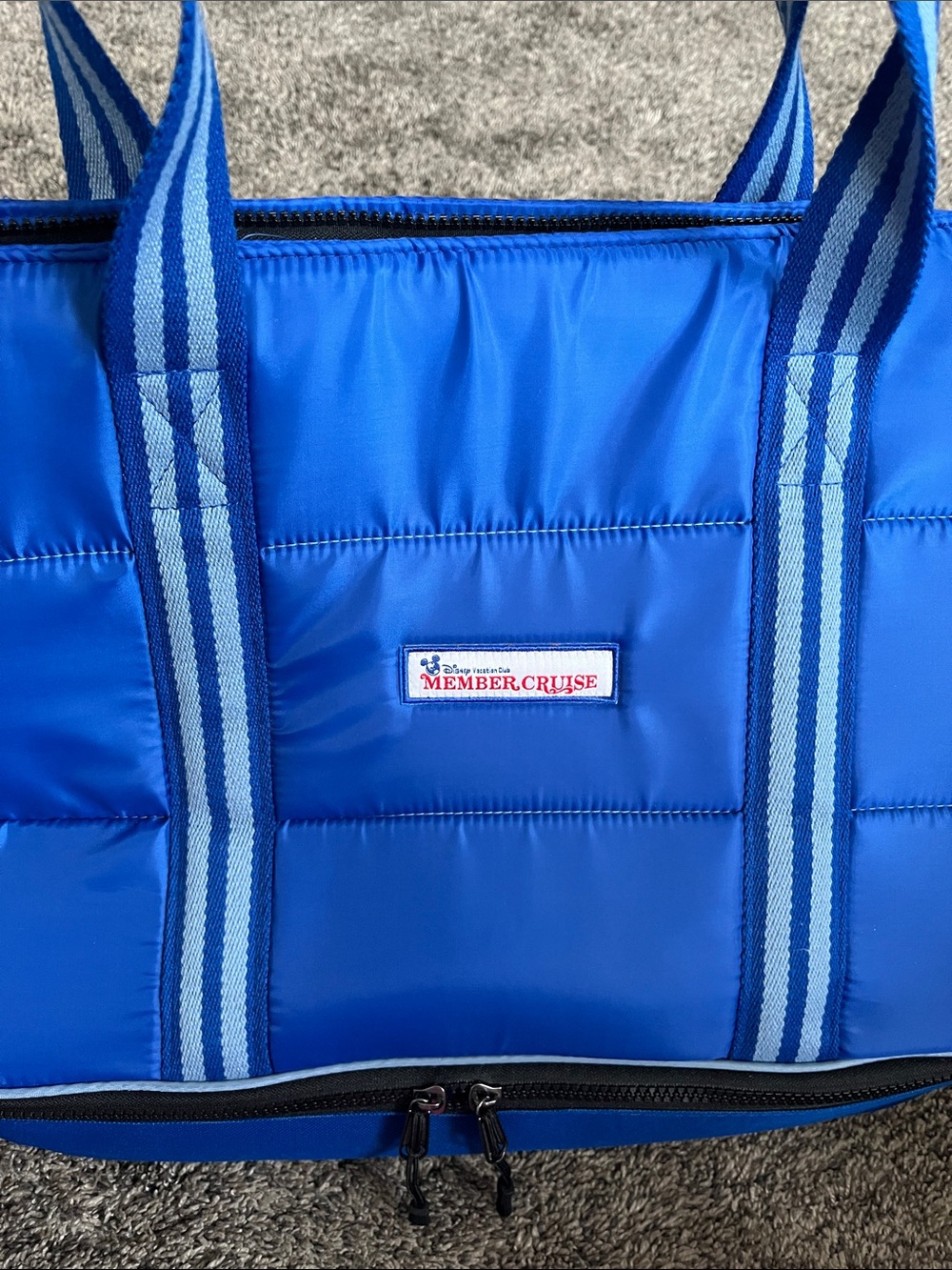 DCL Disney Member Cruise huge tote. Zippered top with bottom compartment. New.